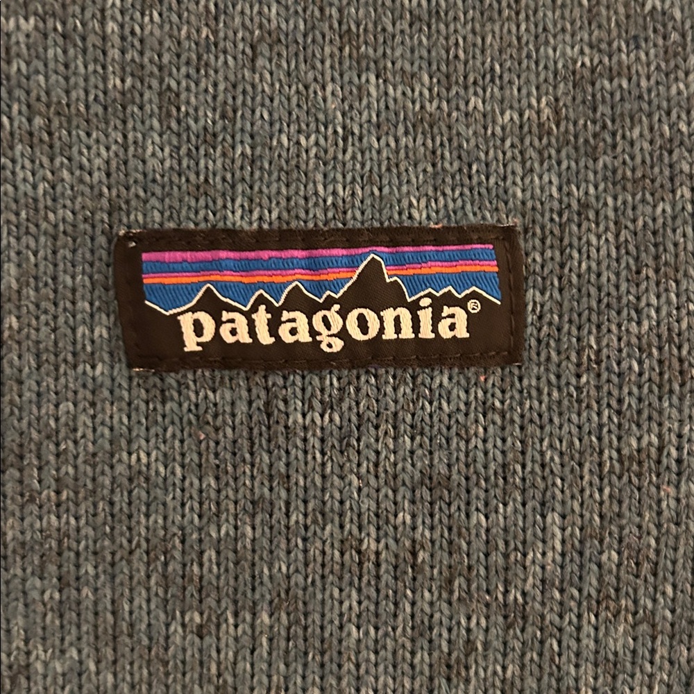 Patagonia Women’s Better Sweater 1/4 Zip Teal- Size Small - Picture 5 of 10